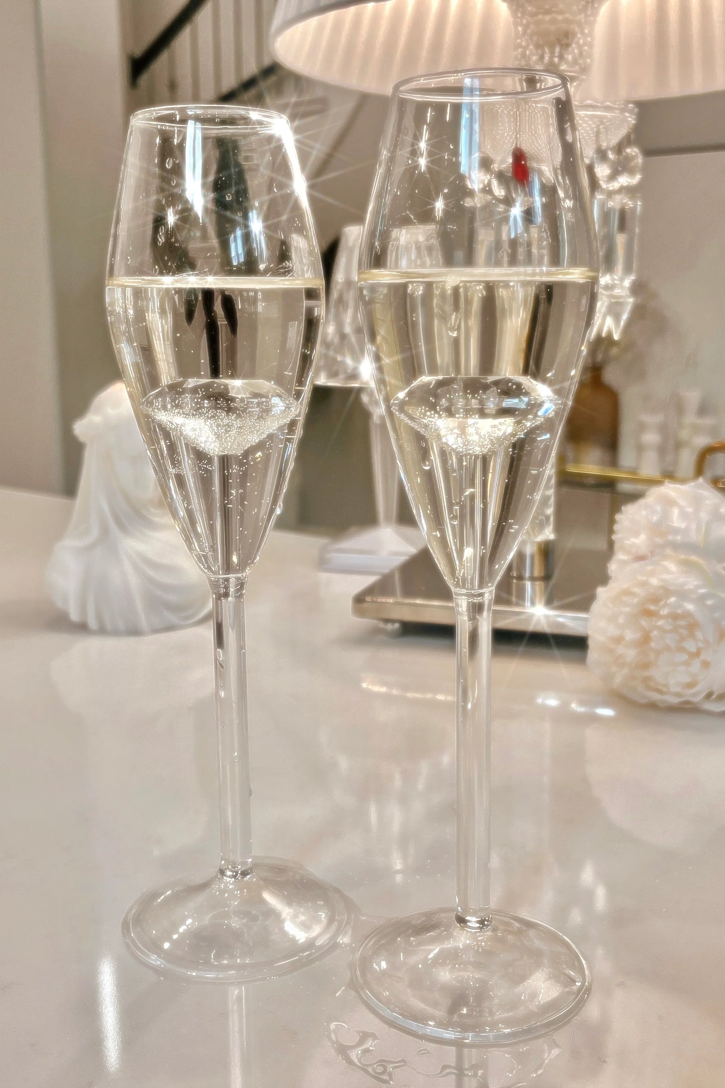 Diamond Champagne Glass