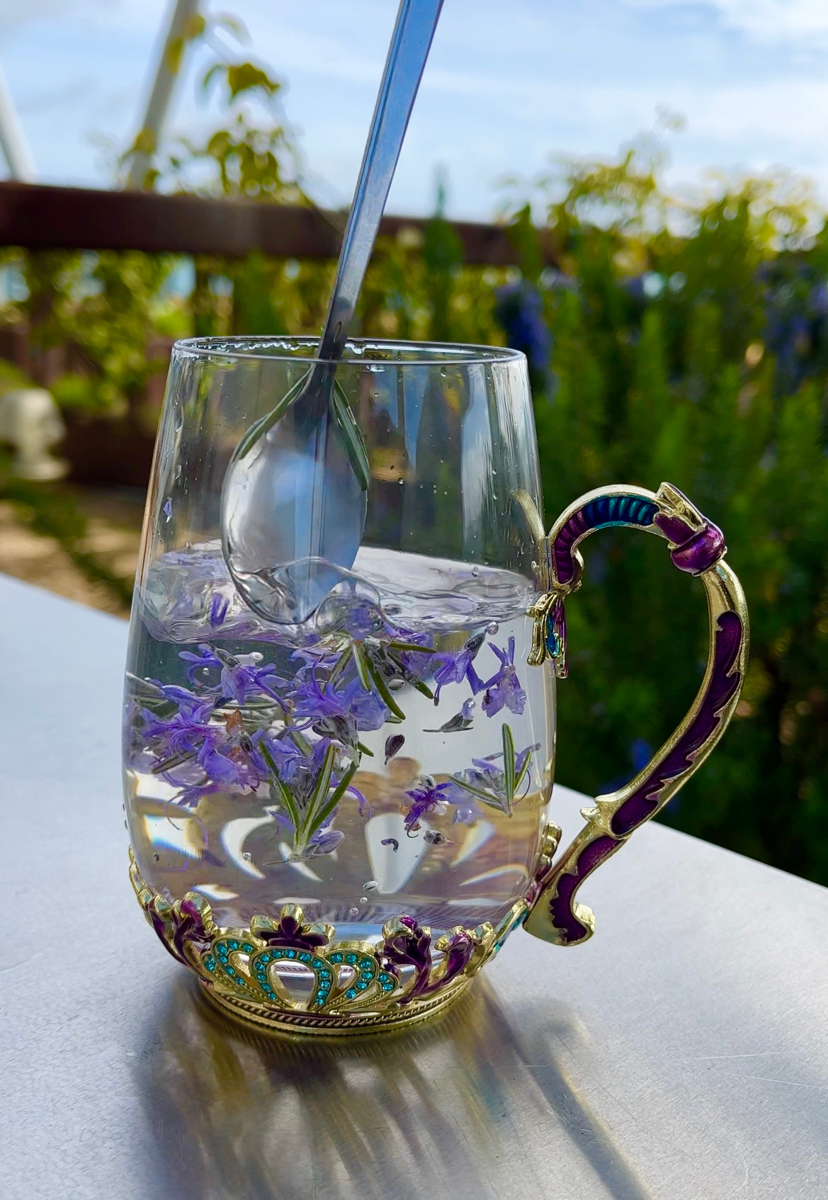 Princess Tea Glass with Spoon