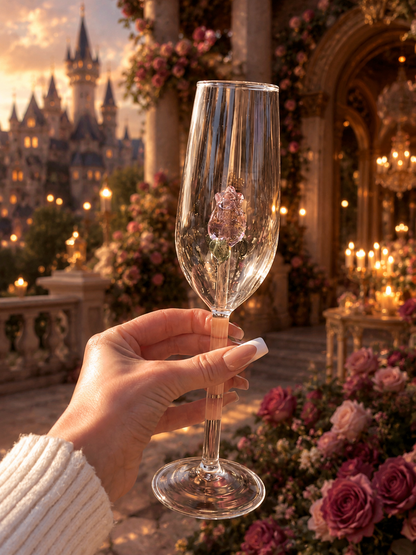 Belle's Crystal Rose Glass
