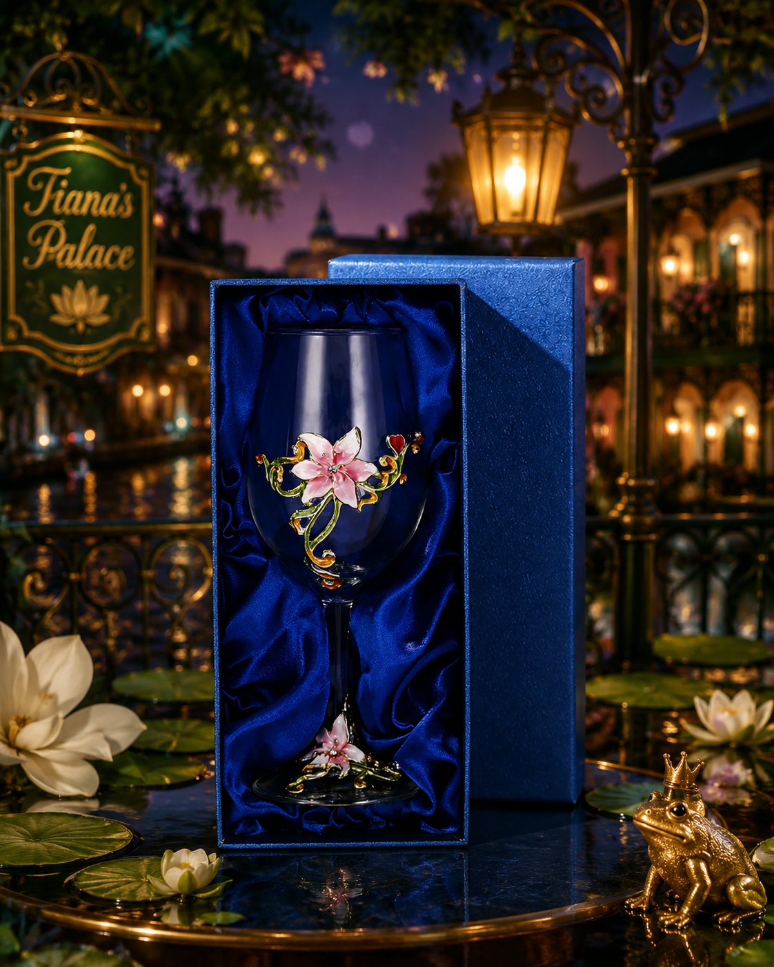 Tiana's Garden Wine Glass
