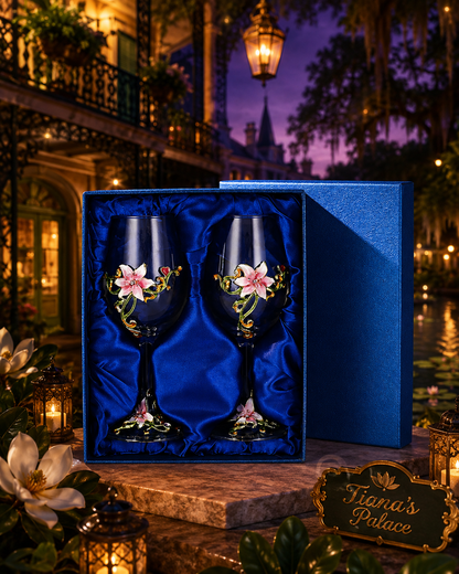 Tiana's Garden Wine Glass