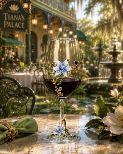 Tiana's Garden Wine Glass