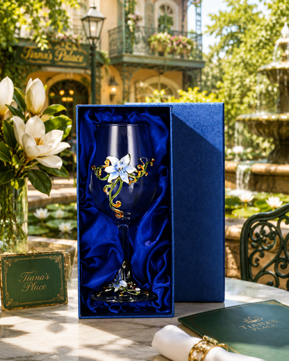 Tiana's Garden Wine Glass