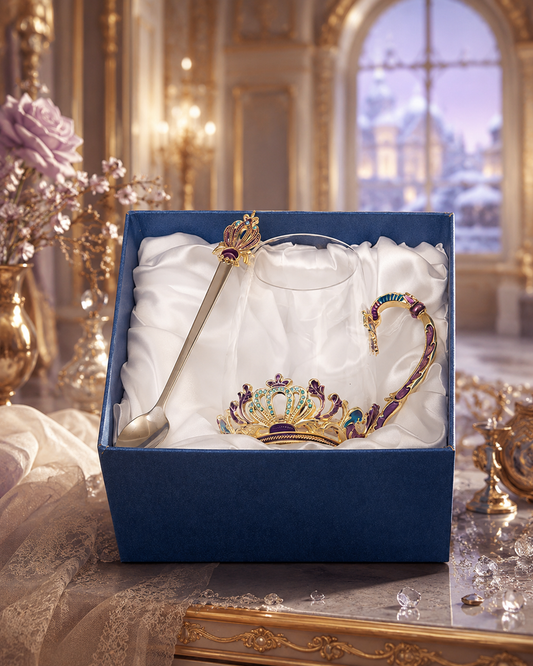 Anastasia's Tea Glass with Spoon