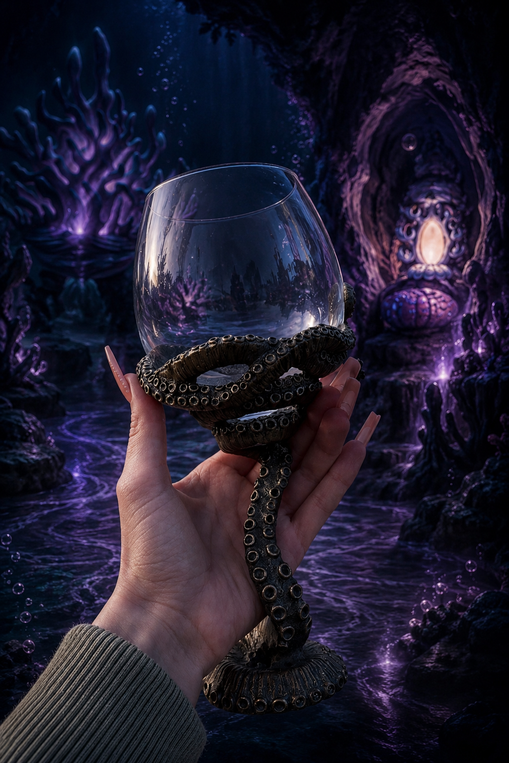 Ursula's Octopus Wine Glass