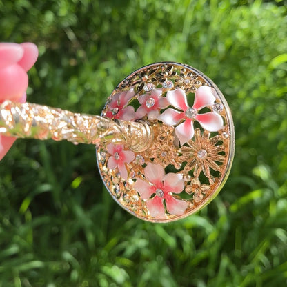 Aurora's Gold Engraved Champagne Glass