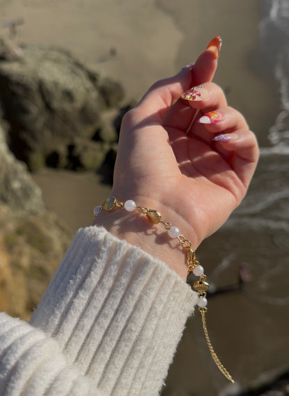 Ariel's Gold Pearl Bracelet