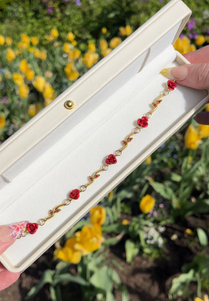 Belle's Rose Petal Bracelet