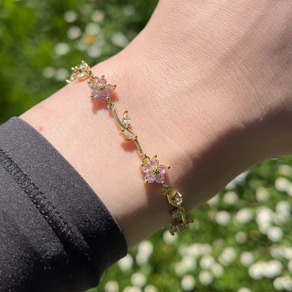 Aurora's Flower Gold Bracelet