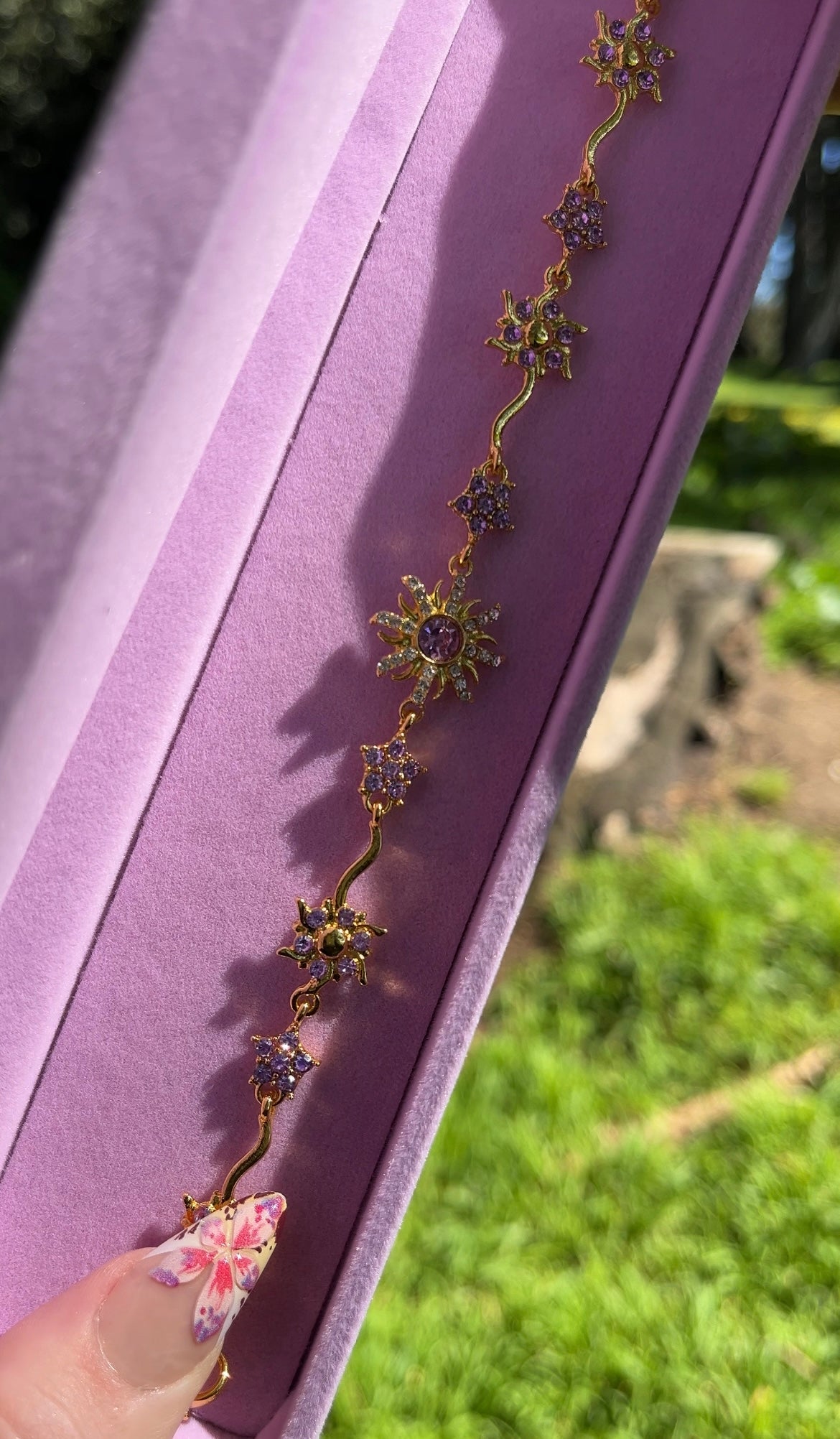 Golden Sun Purple Bracelet