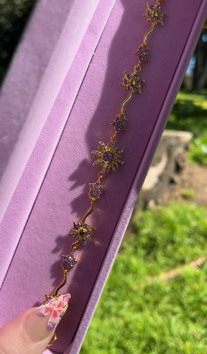 Rapunzel's Golden Sun Purple Bracelet