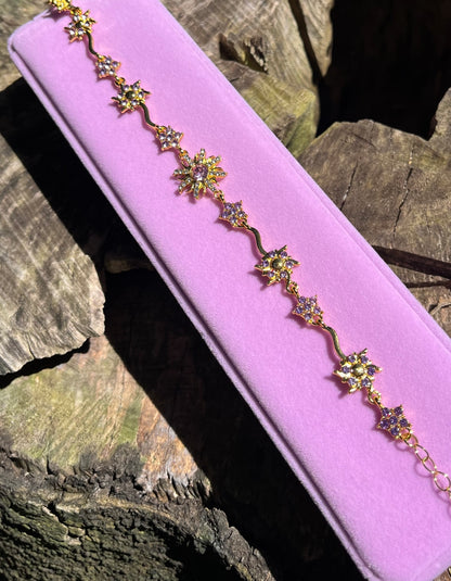 Rapunzel's Golden Sun Purple Bracelet