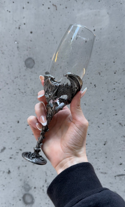 Mulan's Dragon Champagne Glass
