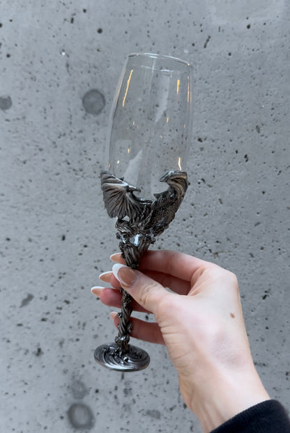 Mulan's Dragon Champagne Glass