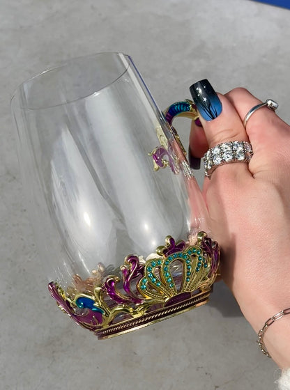 Anastasia's Tea Glass with Spoon