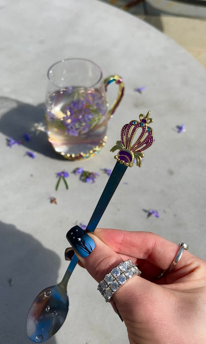 Anastasia's Tea Glass with Spoon