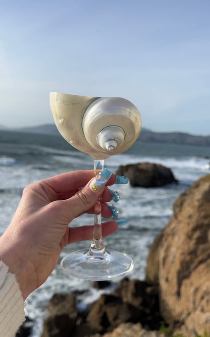 Ariel's Shell Champagne Glass