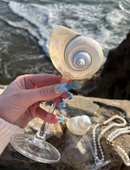 Ariel's Shell Champagne Glass