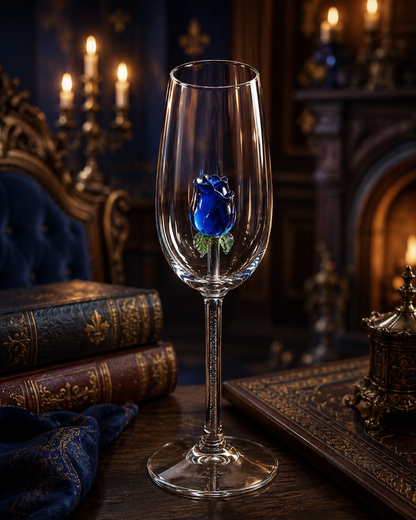 Belle's Crystal Rose Glass