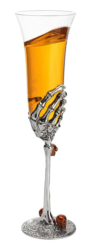Mother Gothel's Skeleton Champagne Glass