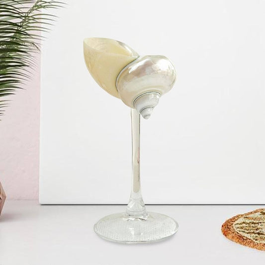 Mermaid Shell Champagne Glass