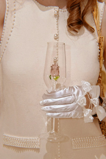 Belle's Crystal Rose Glass