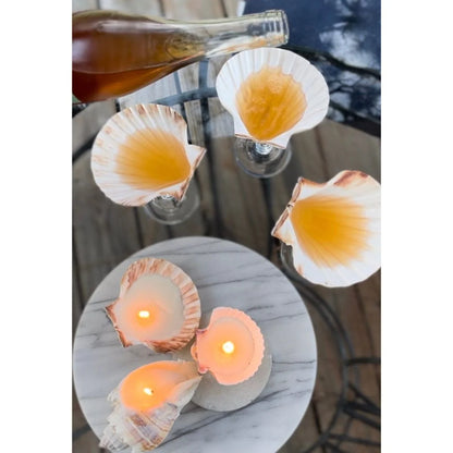 Mermaid Flat Shell Martini Glass